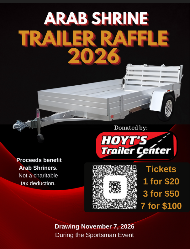 Trailer Raffle 2026 Flyer
