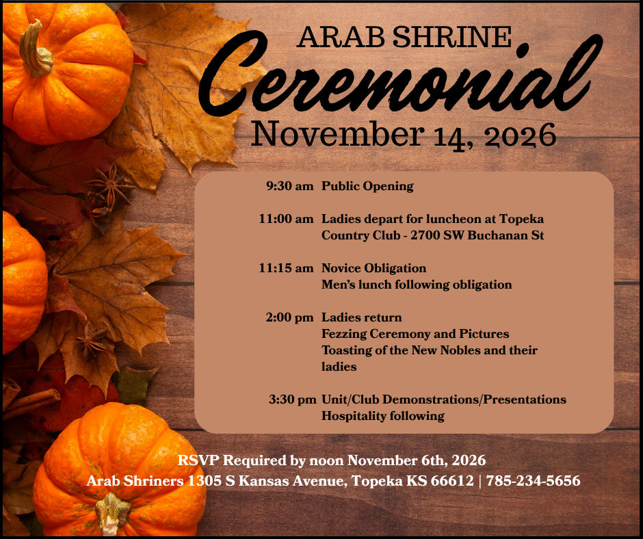 Arab Shrine Ceremonial Flyer
